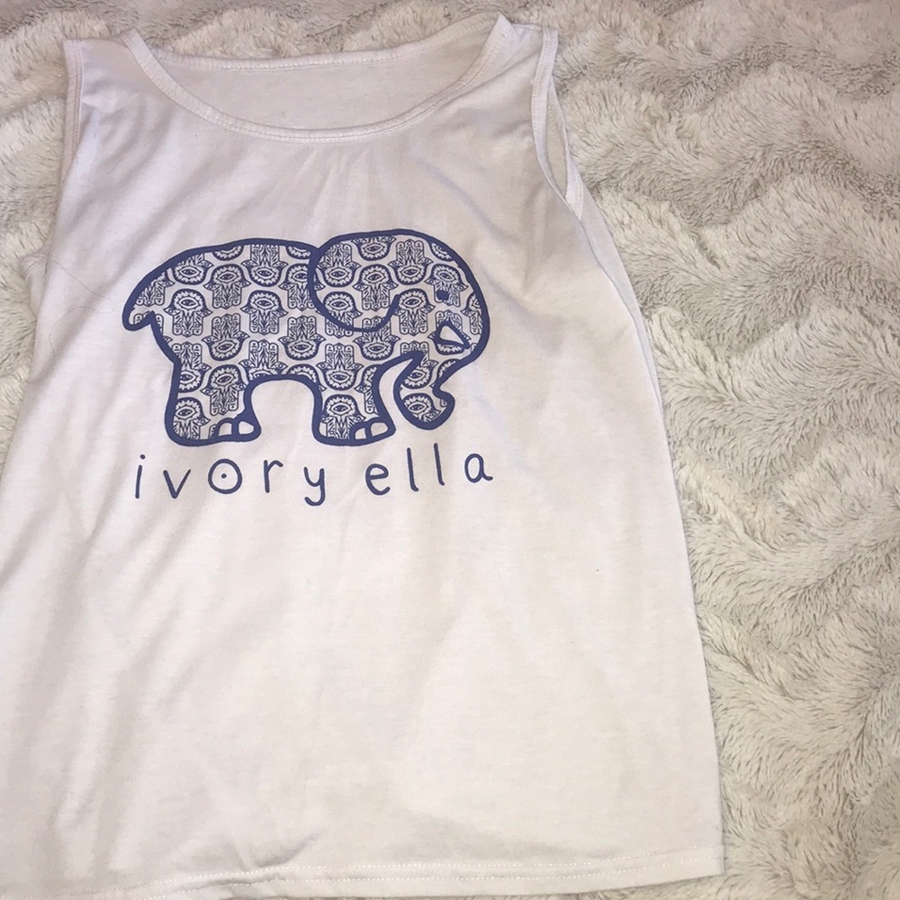 ivory ella tank top